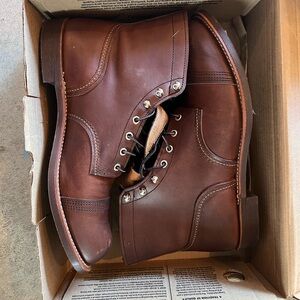 Red Wing Shoes Brown Leather Boots